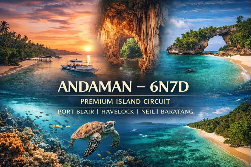 PORT BLAIR · HAVELOCK · NEIL · BARATANG