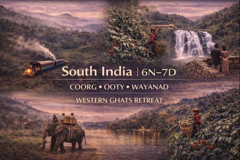 COORG ✦ OOTY ✦ WAYANAD WESTERN GHATS RETREAT