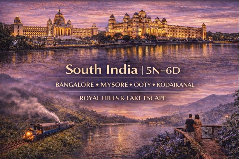 HERITAGE TO HILLS JOURNEY · BANGALORE – MYSORE – OOTY – KODAIKANAL