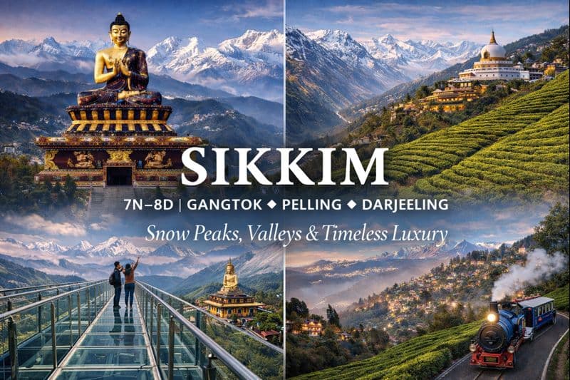 GANGTOK ✦ PELLING ✦ DARJEELING Snow Peaks, Valleys & Timeless Luxury