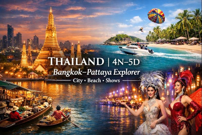 Bangkok–Pattaya Explorer · City • Beach • Shows
