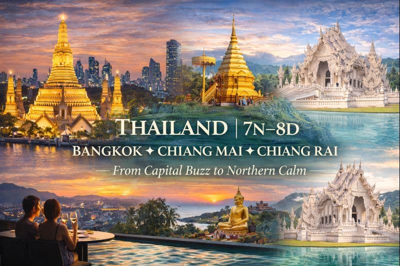 BANGKOK ✦ CHIANG MAI ✦ CHIANG RAI From Capital Buzz to Northern Calm