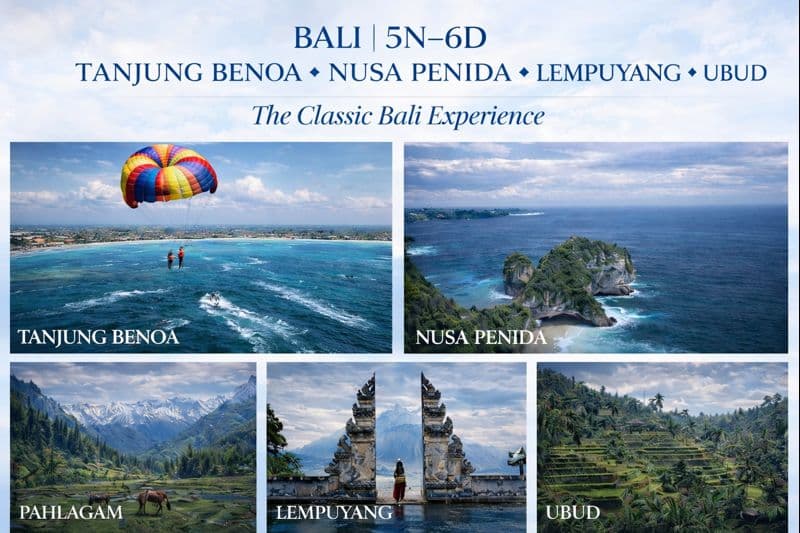 TANJUNG BENOA ✦ NUSA PENIDA ✦ LEMPUYANG ✦ UBUD The Classic Bali Exper…