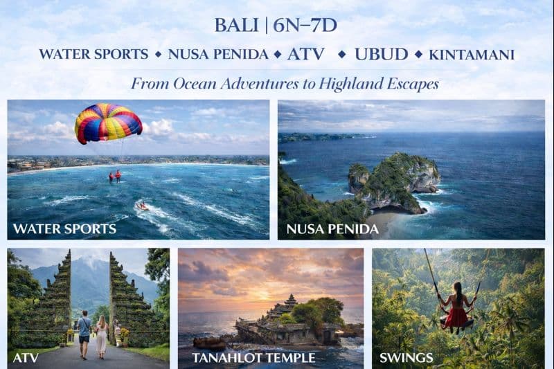 WATER SPORTS ✦ NUSA PENIDA ✦ ATV ✦ UBUD ✦ KINTAMANI From Ocean Advent…