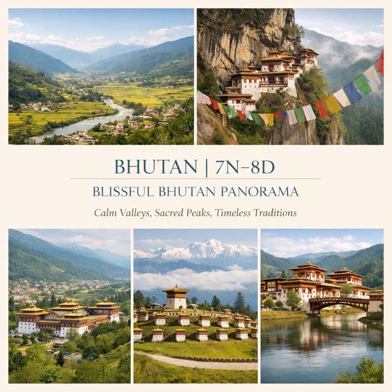 Blissful Bhutan Panorama