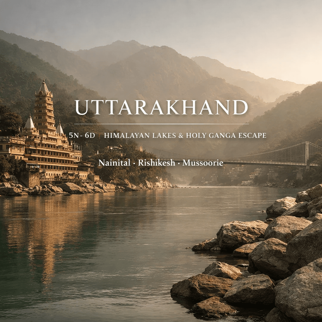HIMALAYAN LAKES & HOLY GANGA ESCAPE · Nainital • Rishikesh • Mussoorie