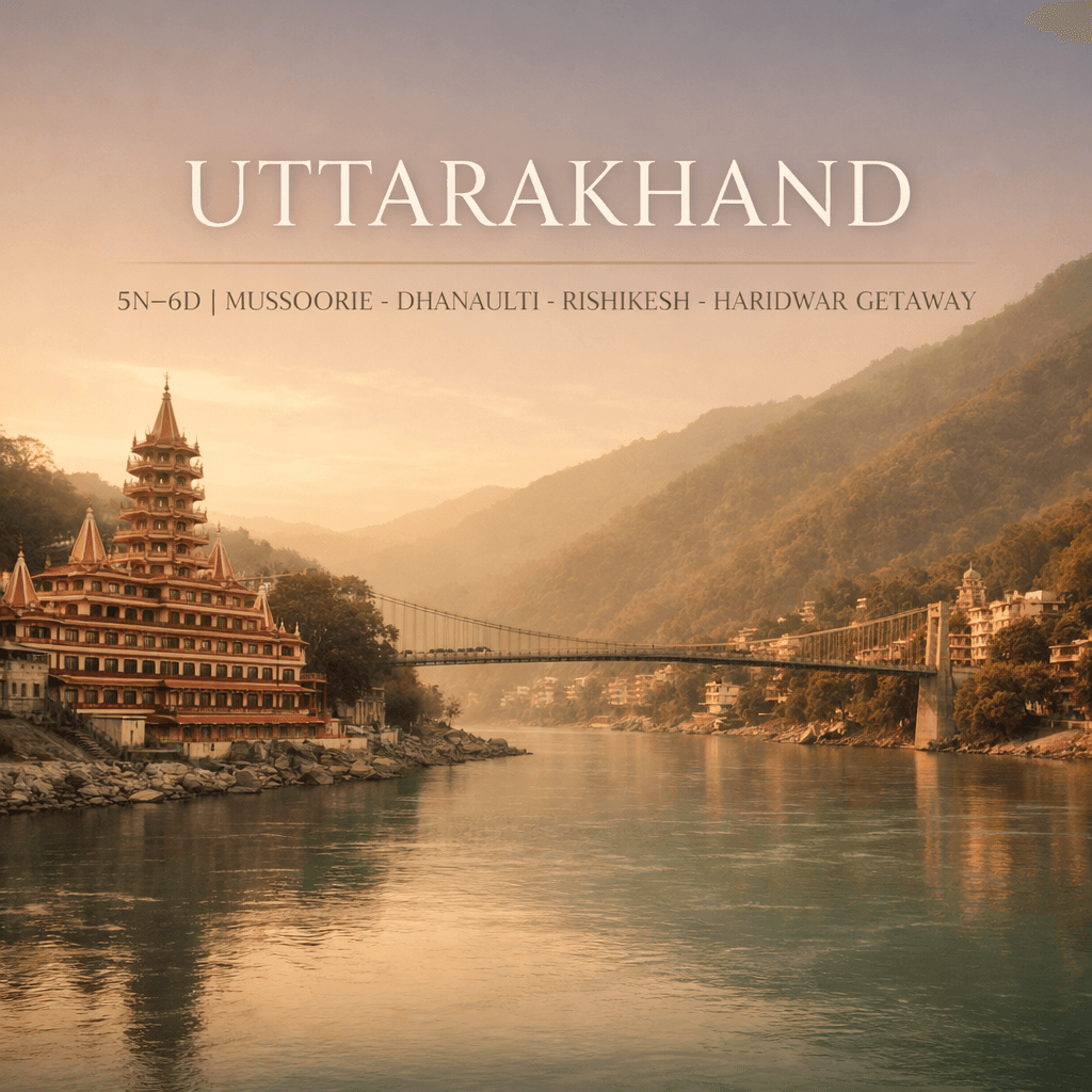 Mussoorie–Dhanaulti–Rishikesh–Haridwar Getaway