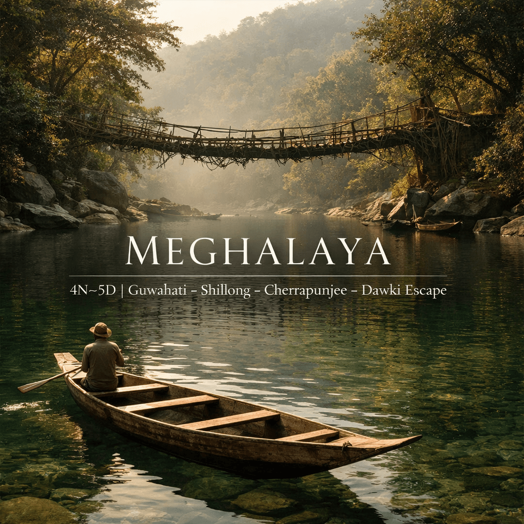 Guwahati – Shillong – Cherrapunjee – Dawki Escape