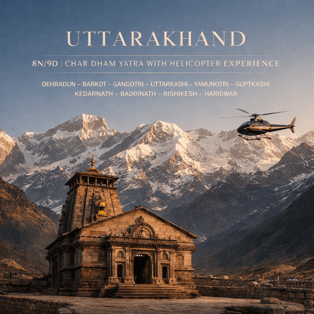 HELICOPTER DIVINE CHARDHAM YATRA · YAMUNOTRI – GANGOTRI – KEDARNATH –…