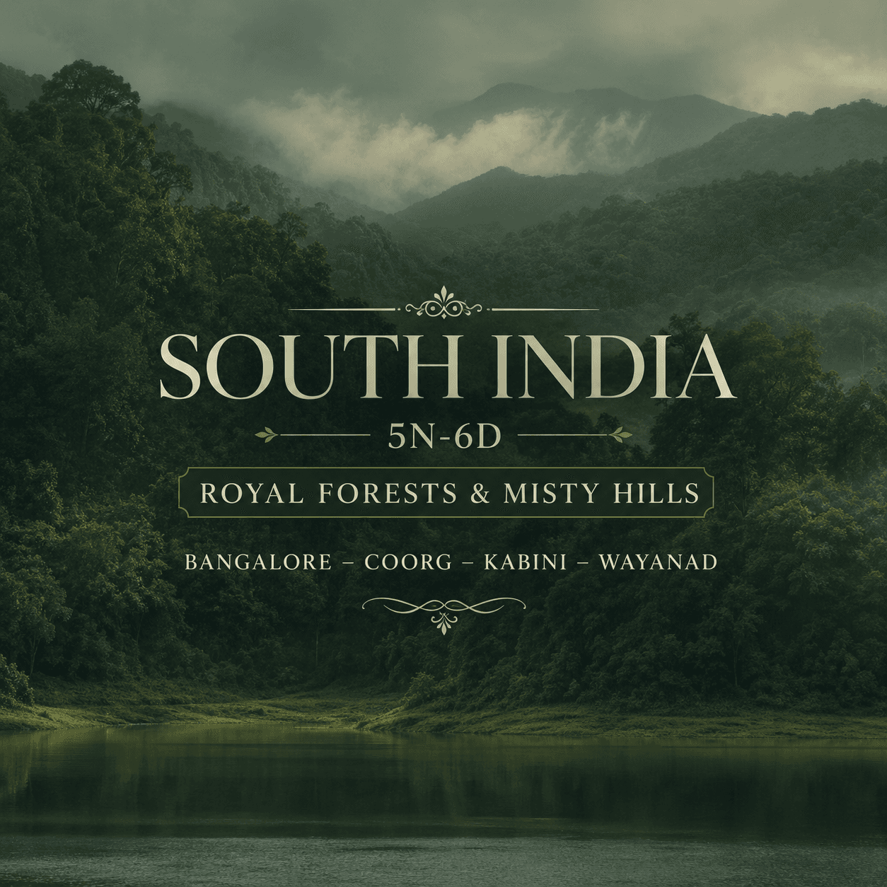 ROYAL FORESTS & MISTY HILLS · Bangalore – Coorg – Kabini – Wayanad